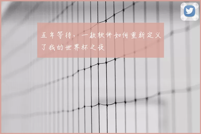 五年等待,一款软件如何重新定义了我的世界杯之夜
