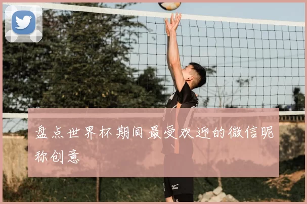 盘点世界杯期间最受欢迎的微信昵称创意